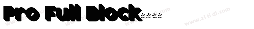 Pro Full Block字体转换